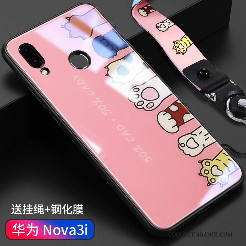 Huawei P Smart+ Coque Verre Personnalité Incassable Tout Compris Très Mince