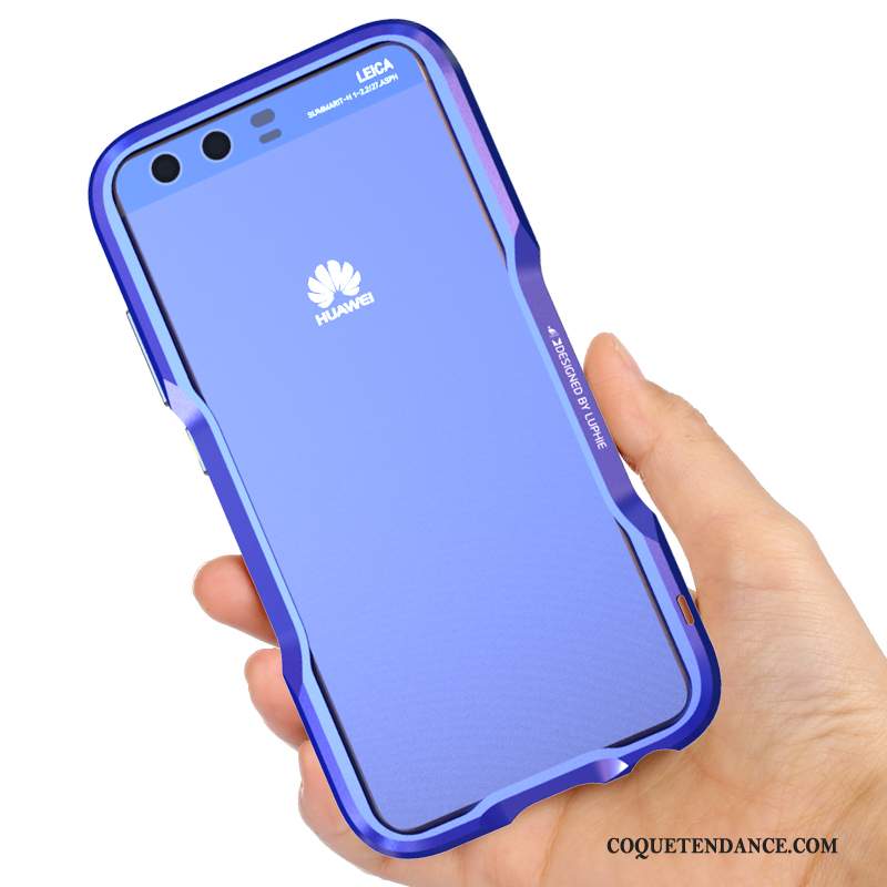 Huawei P10 Coque Protection Créatif Border Étui Bleu