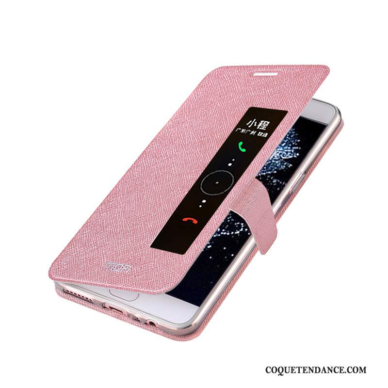 Huawei P10 Coque Protection Étui Incassable Étui En Cuir Rose