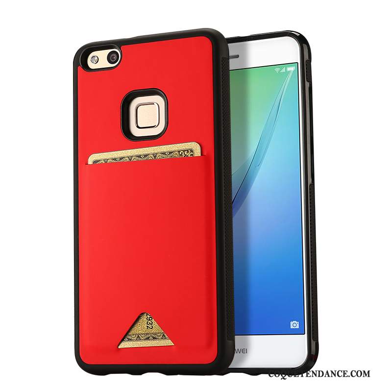 Huawei P10 Lite Coque Incassable Protection Rouge Fluide Doux