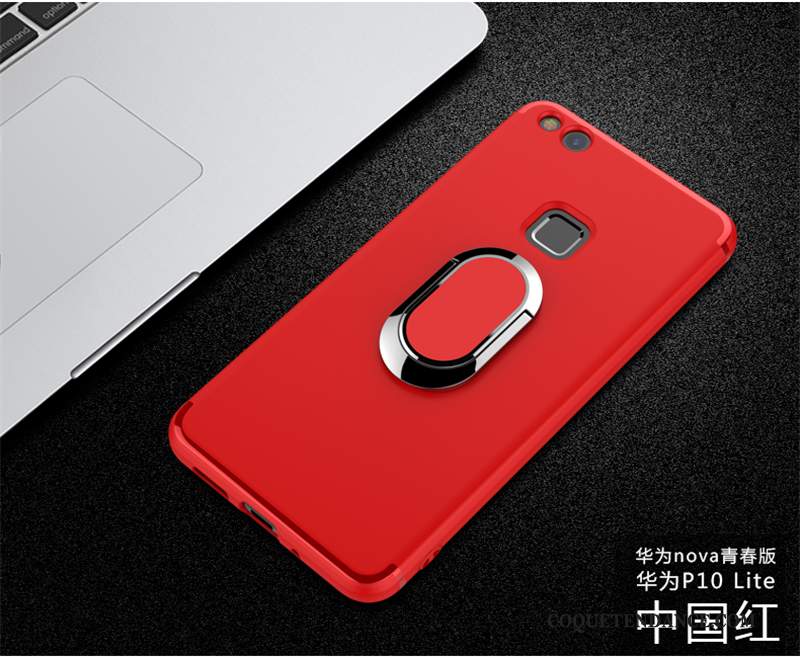 Huawei P10 Lite Coque Tout Compris Protection Incassable Rouge Tendance