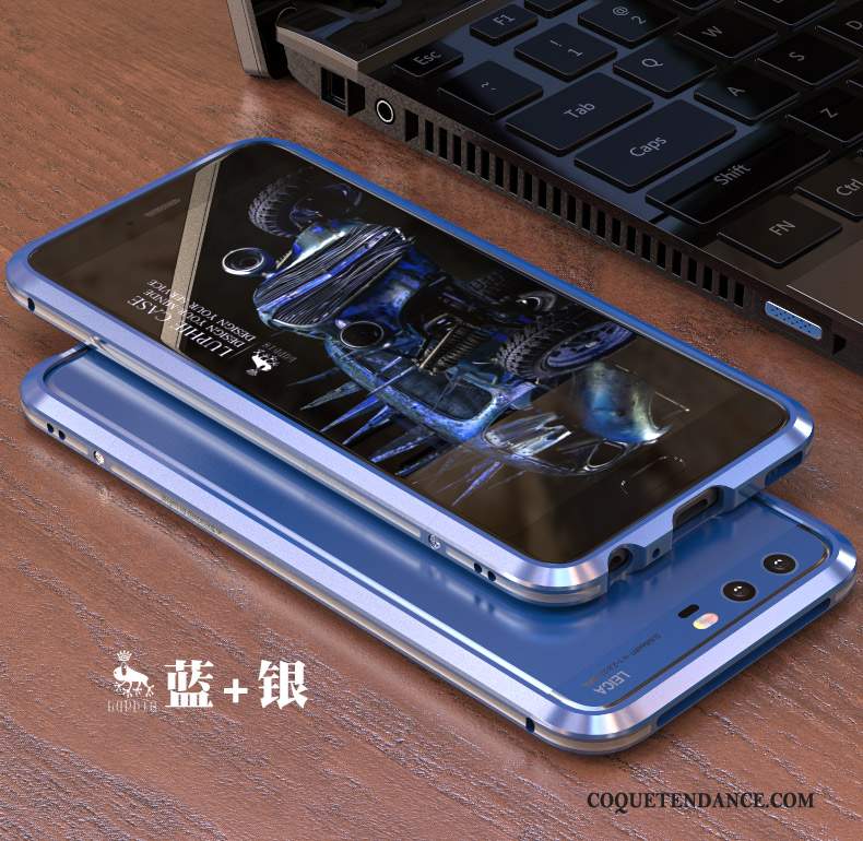 Huawei P10 Lite Coque Étui Bleu De Téléphone Jeunesse Métal