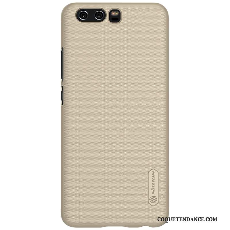 Huawei P10 Plus Coque Multicolore Délavé En Daim De Téléphone Protection Or