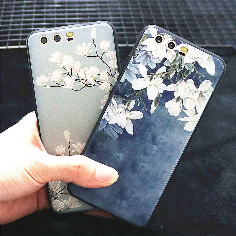 Huawei P10 Plus Coque Protection Bordure Créatif Étui Fleur