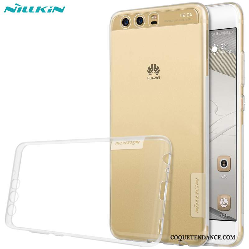 Huawei P10 Plus Coque Silicone Or Transparent Étui De Téléphone