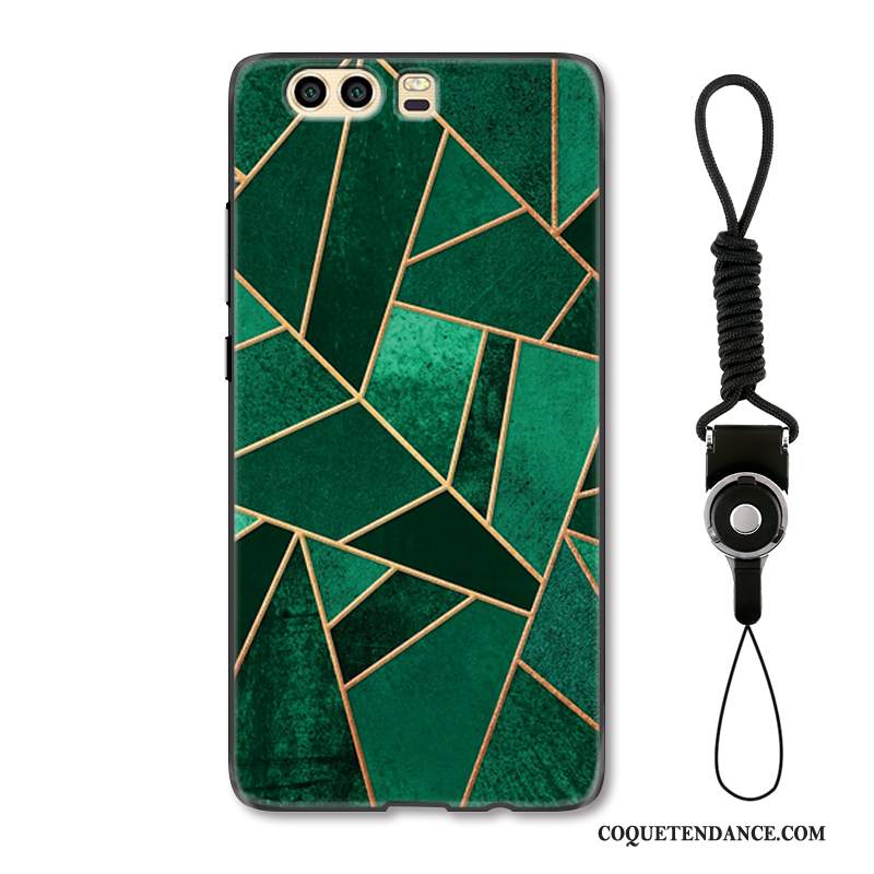 Huawei P10 Plus Coque Vert Multicolore De Téléphone Étui Gaufrage