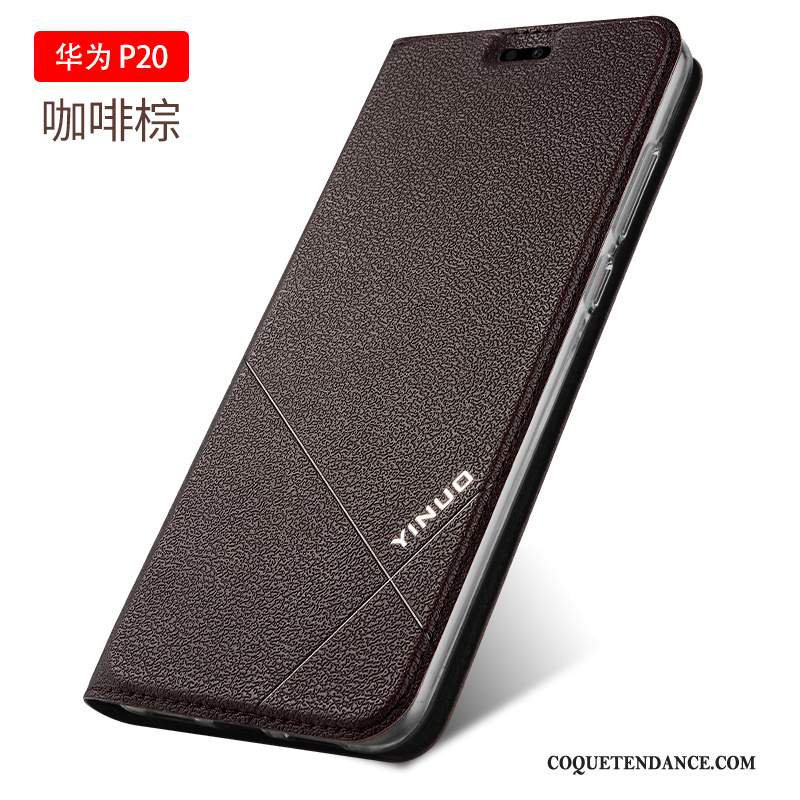 Huawei P20 Coque Incassable Étui En Cuir Tout Compris De Téléphone