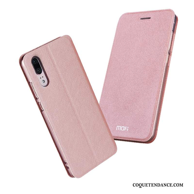 Huawei P20 Coque Silicone Clamshell Mode Personnalité Étui En Cuir