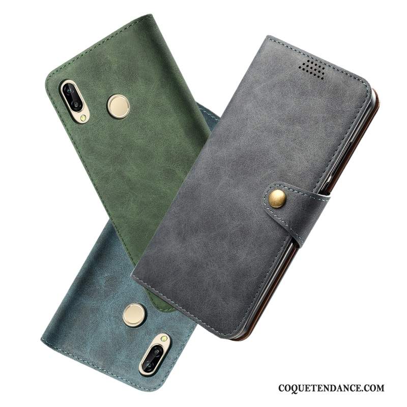 Huawei P20 Lite Coque Étui En Cuir Jeunesse Housse Incassable De Téléphone