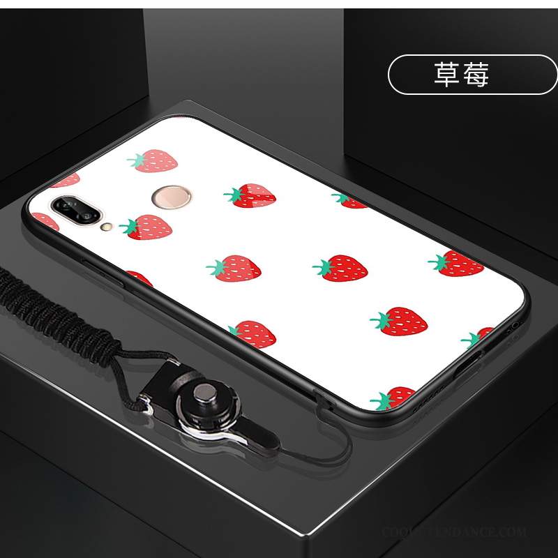 Huawei P20 Lite Coque Étui Verre Trempé Dessin Animé Coque De Téléphone