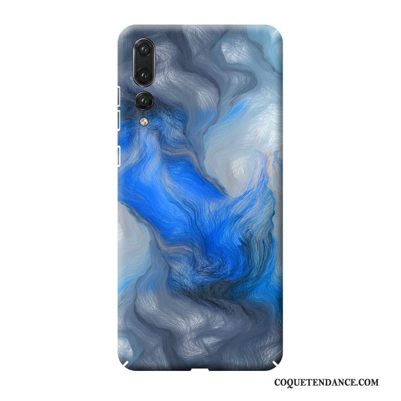 Huawei P20 Pro Coque Protection Délavé En Daim Difficile Tout Compris Très Mince