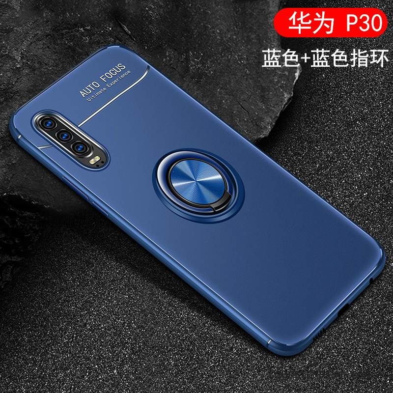 Huawei P30 Coque Incassable Protection Luxe Marque De Tendance Délavé En Daim