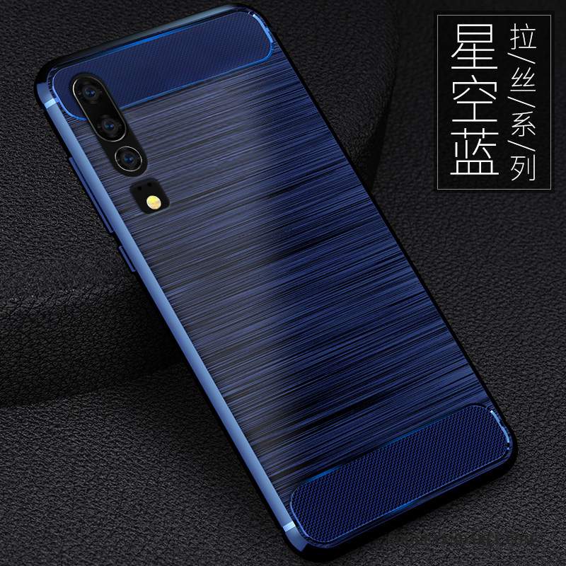 Huawei P30 Coque Nouveau Incassable Délavé En Daim Silicone