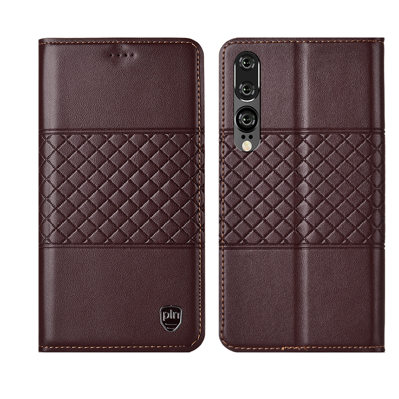 Huawei P30 Coque Nouveau Protection Fluide Doux Étui En Cuir Clamshell