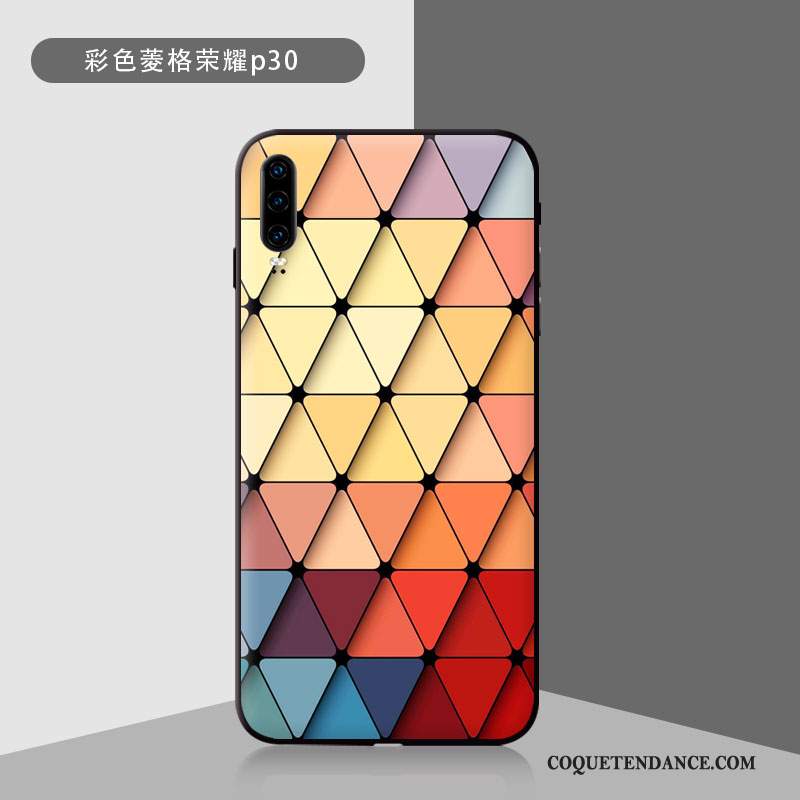 Huawei P30 Coque Verre Trempé Tout Compris Difficile Étui Protection