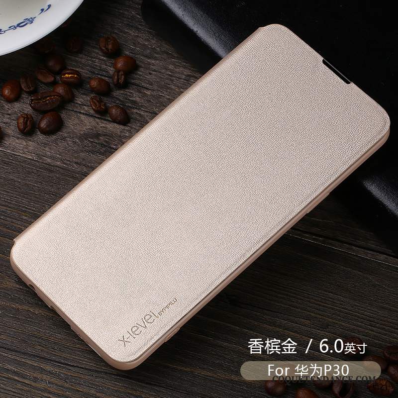 Huawei P30 Coque Étui En Cuir Protection De Téléphone Business Luxe