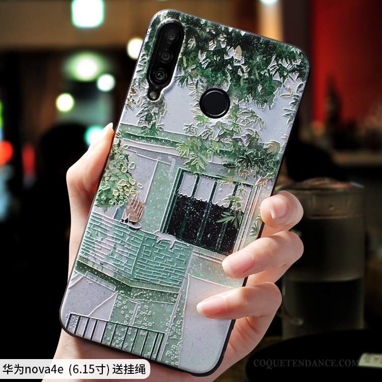 Huawei P30 Lite Coque Frais Vert Créatif De Téléphone Silicone
