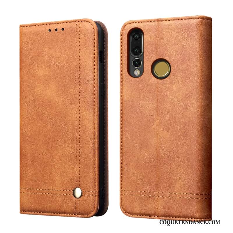 Huawei P30 Lite Coque Housse Fluide Doux Étui Kaki Étui En Cuir