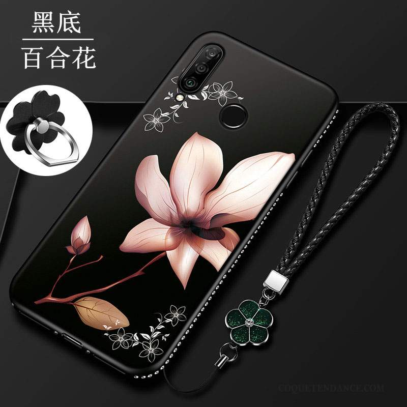 Huawei P30 Lite Coque Incassable Noir Fluide Doux Protection