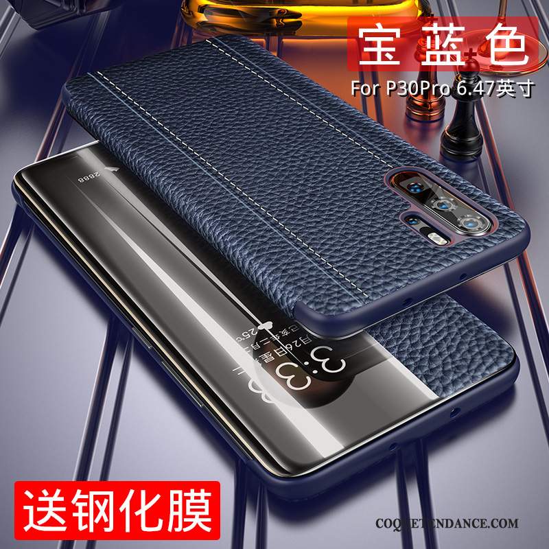 Huawei P30 Pro Coque Difficile De Téléphone Clamshell Bovins Luxe