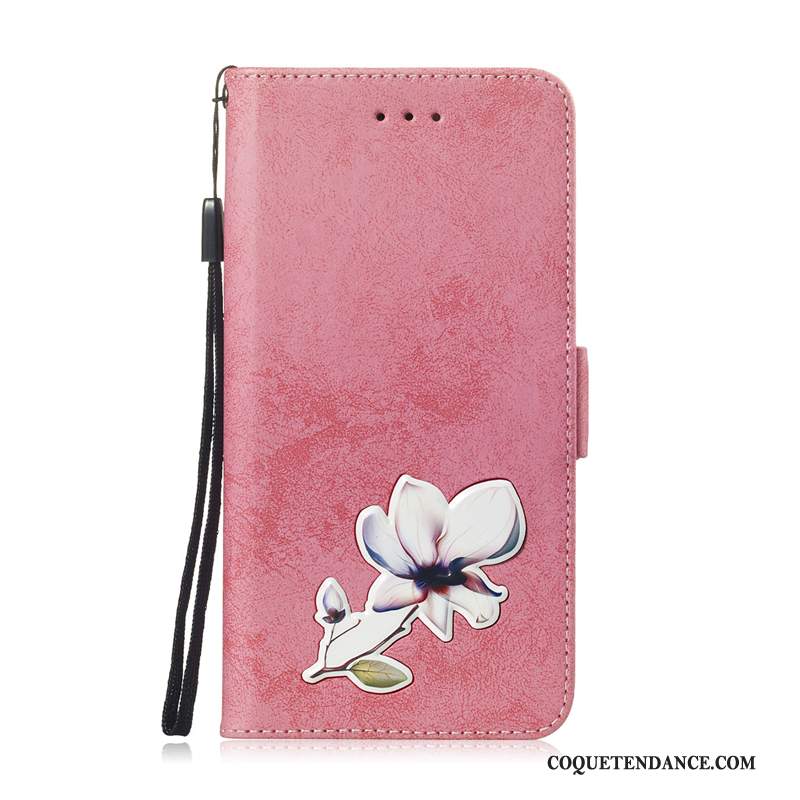 Huawei P30 Pro Coque Rose Fleur Protection De Téléphone Étui En Cuir