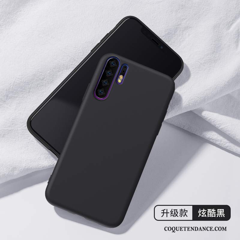 Huawei P30 Pro Coque Silicone De Téléphone Étui Fluide Doux Noir