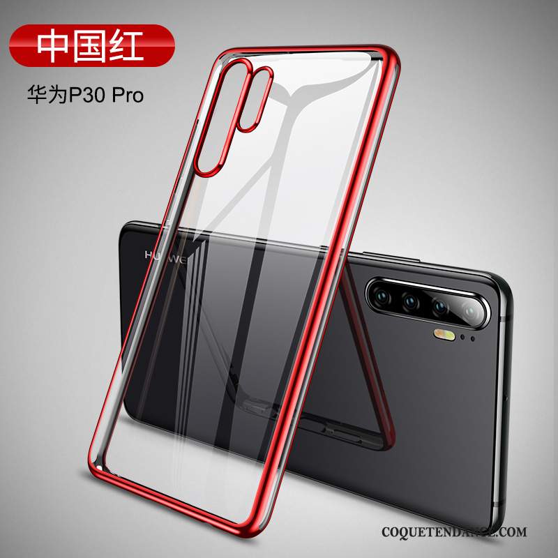 Huawei P30 Pro Coque Tout Compris Créatif Étui Protection Net Rouge
