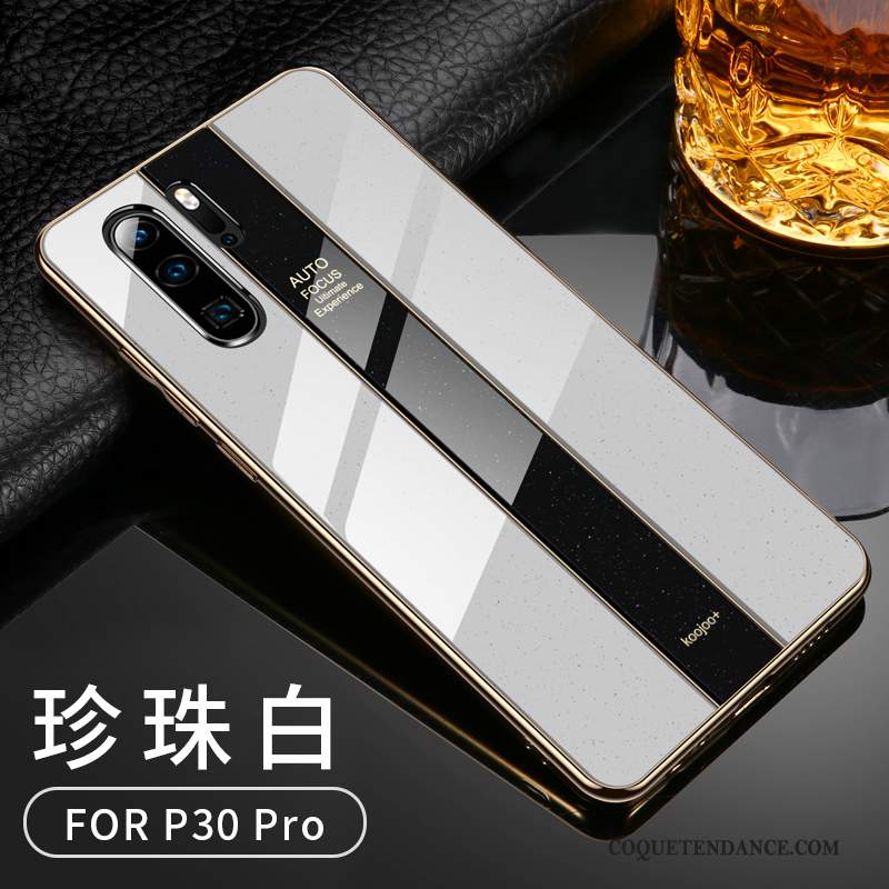 Huawei P30 Pro Coque Tout Compris Étui Silicone Protection Blanc