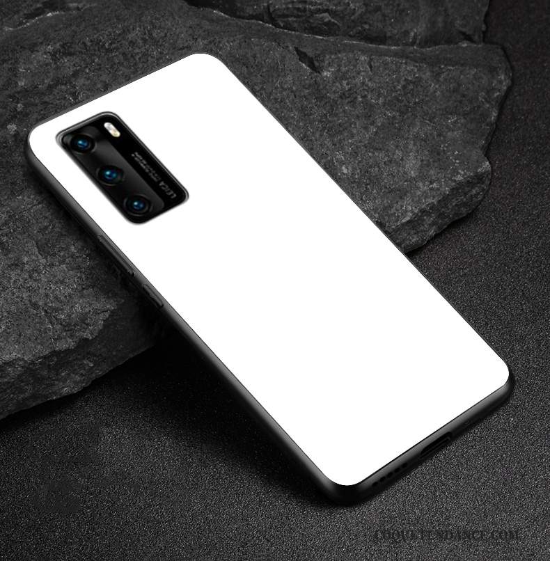 Huawei P40 Coque De Téléphone Blanc Couleur Unie Nouveau Protection