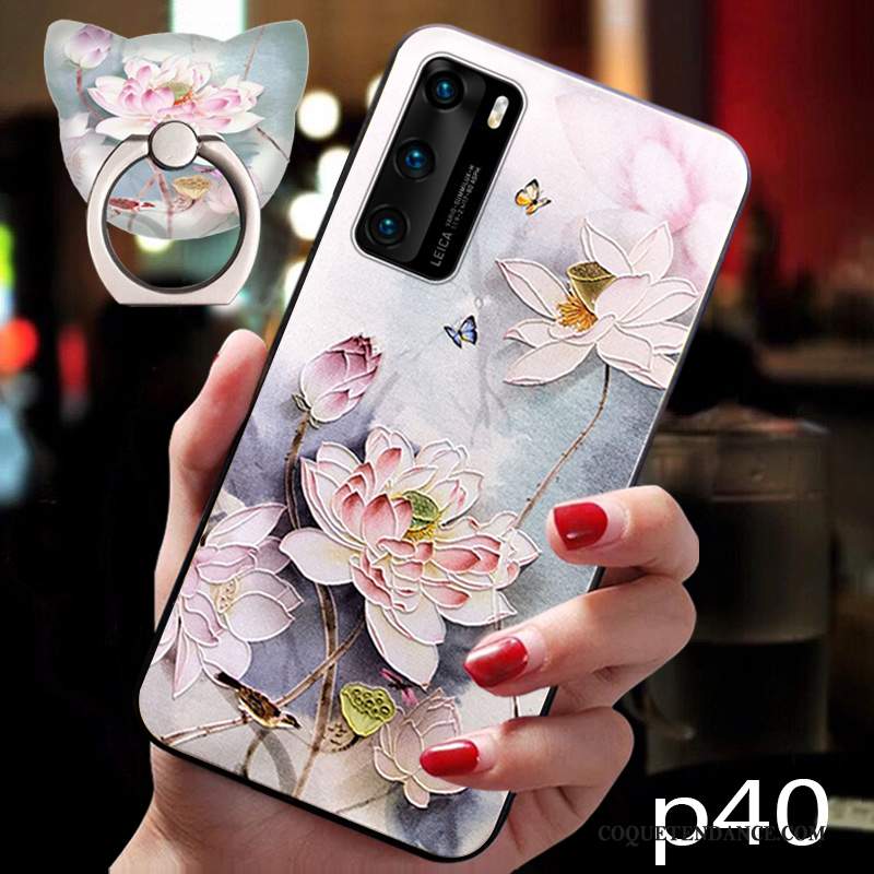 Huawei P40 Coque Incassable De Téléphone Vent Rose Tout Compris
