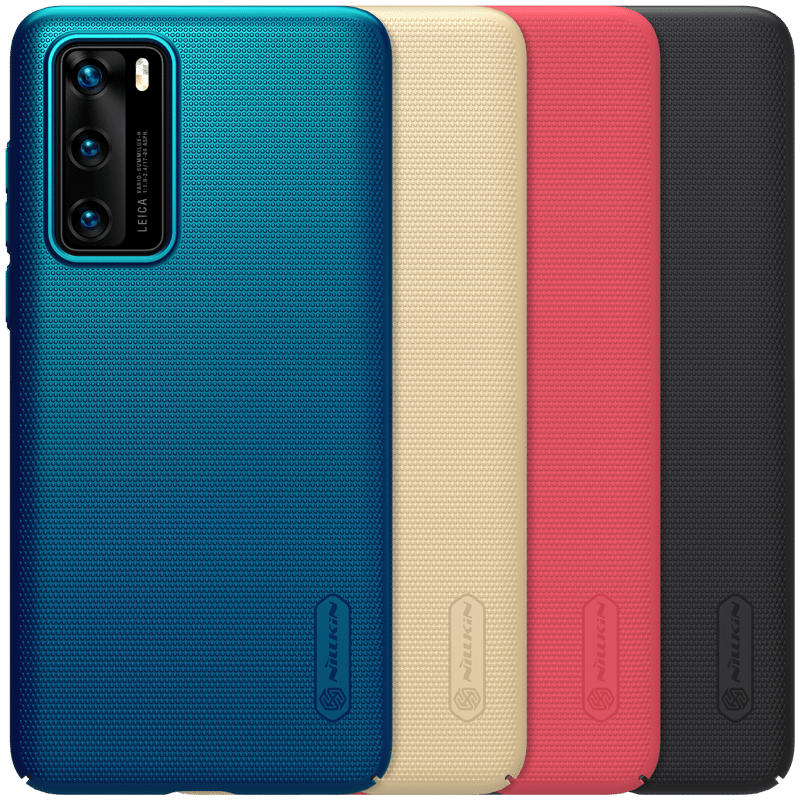 Huawei P40 Coque Légères Or Délavé En Daim De Téléphone Tout Compris