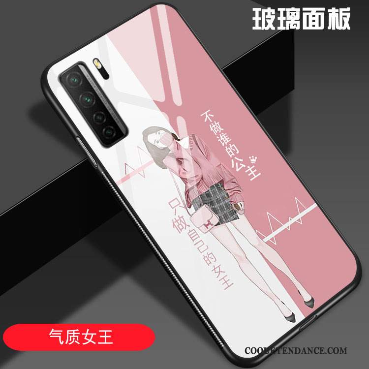 Huawei P40 Lite 5g Coque De Téléphone Rose Net Rouge Mode Incassable