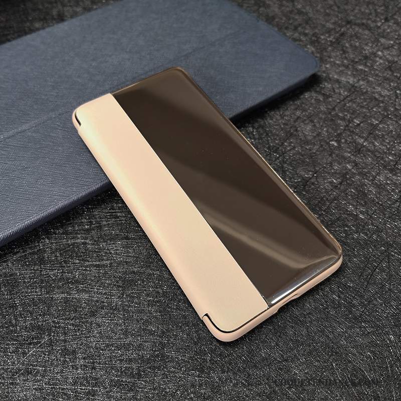 Huawei P40 Lite Coque Housse Étui En Cuir Business De Téléphone Or