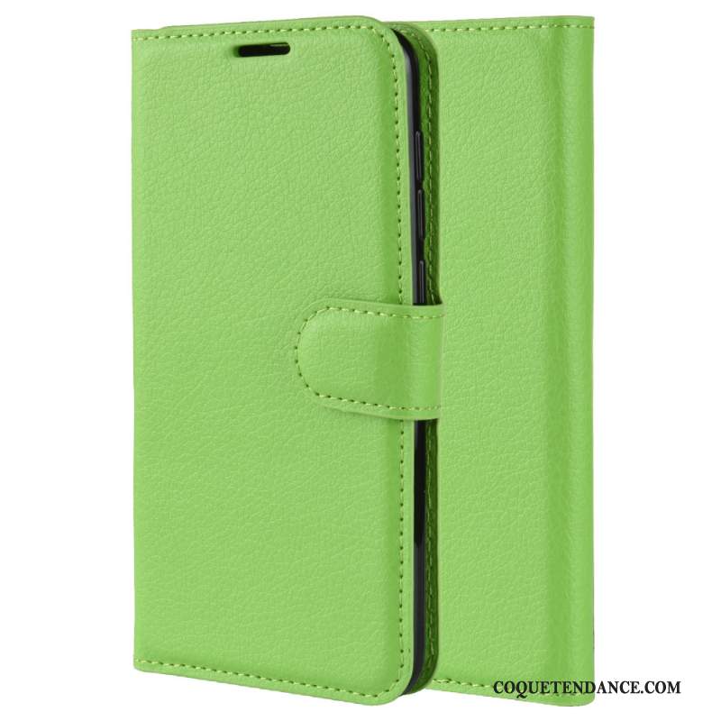 Huawei P40 Lite Coque Étui En Cuir Protection Carte De Téléphone Vert