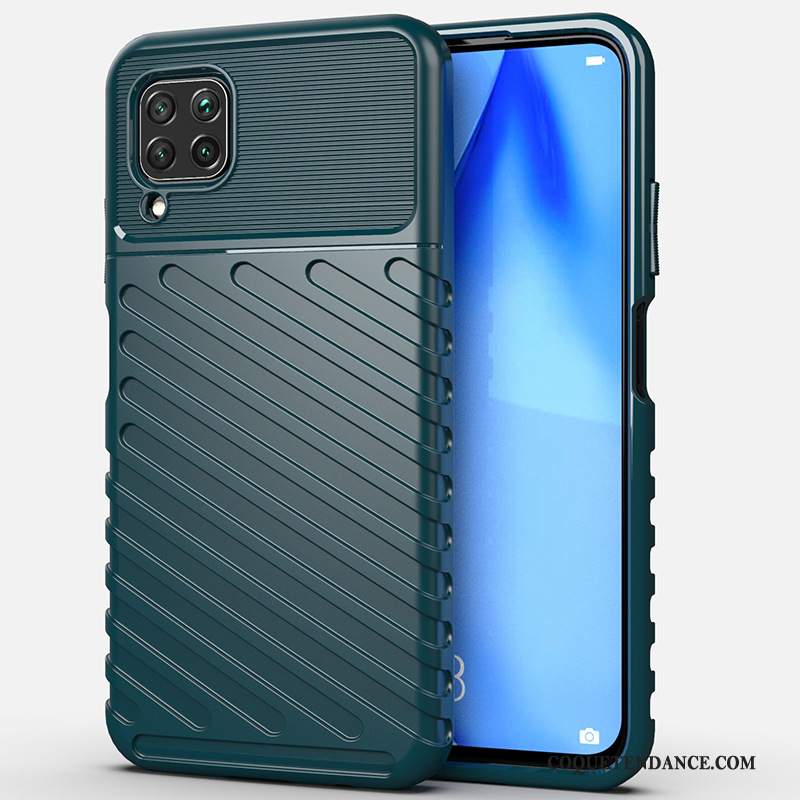 Huawei P40 Lite Coque Étui Silicone Vert Protection Couvercle Arrière