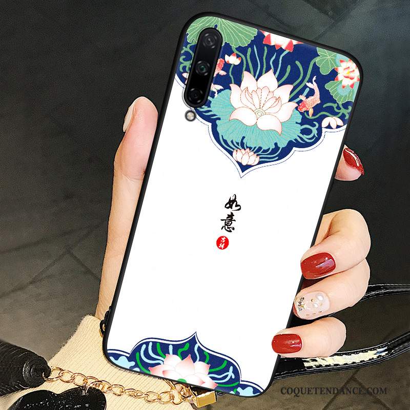 Huawei P40 Lite E Coque Blanc Style Chinois Personnalité Fluide Doux