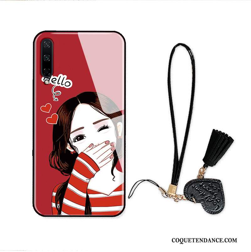 Huawei P40 Lite E Coque Charmant Rouge Marque De Tendance Dessin Animé Verre