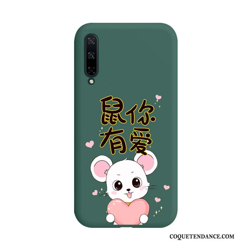 Huawei P40 Lite E Coque Incassable Silicone Vert Simple De Téléphone