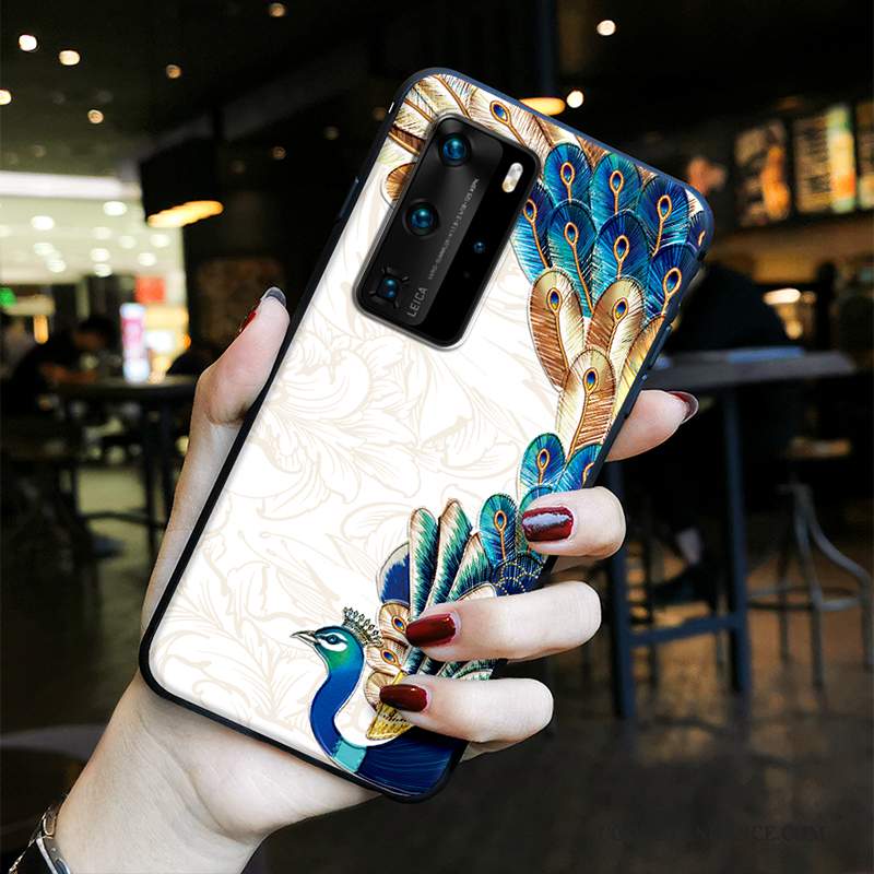 Huawei P40 Pro Coque Amoureux Incassable Ethnique Tendance Protection