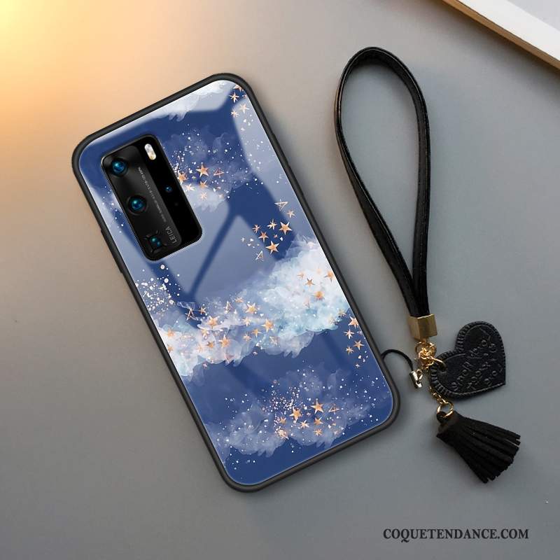 Huawei P40 Pro Coque De Téléphone Ciel Étoilé Silicone Fluide Doux Amoureux