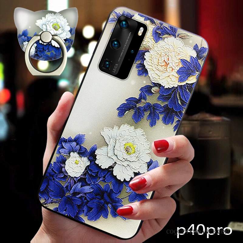 Huawei P40 Pro Coque Style Chinois Vintage Vent Ornements Suspendus