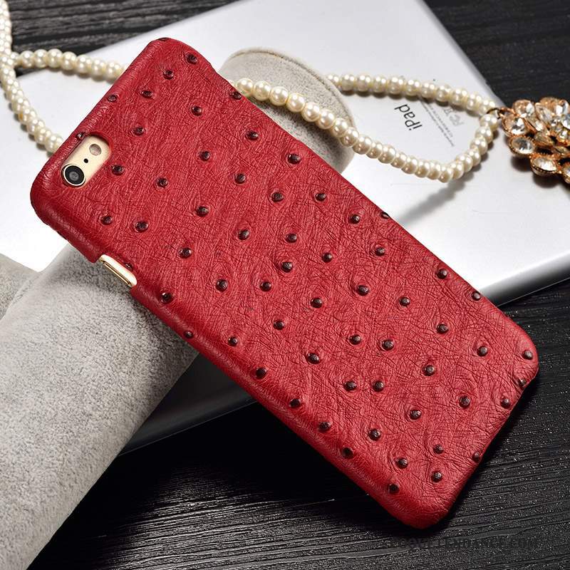 Huawei P8 Lite 2017 Coque Rouge Cuir Véritable Jeunesse Incassable De Téléphone