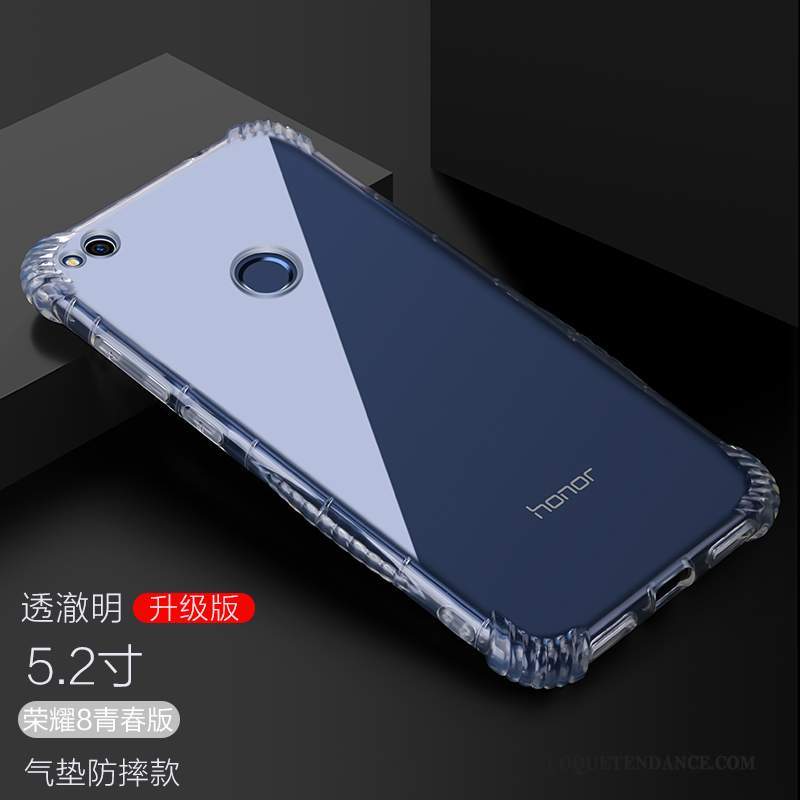 Huawei P8 Lite 2017 Coque Silicone Bleu Marin De Téléphone Fluide Doux Étui
