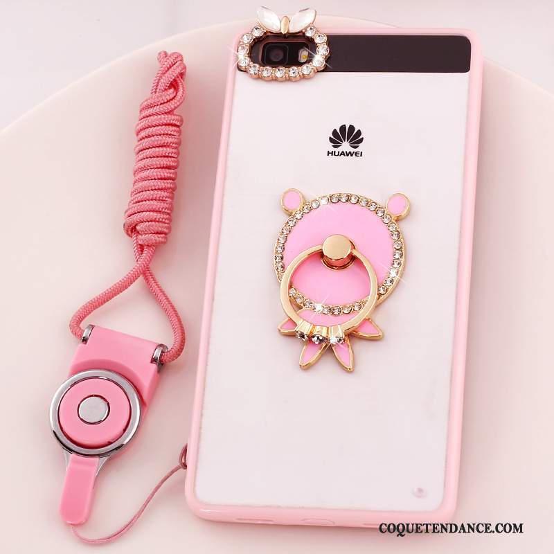 Huawei P8 Lite Coque Rose Jeunesse Protection Incassable