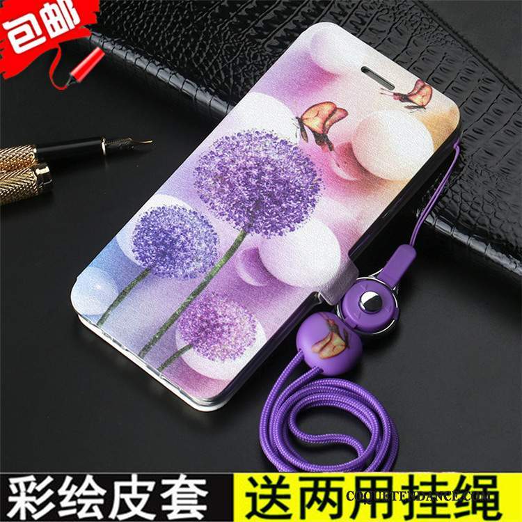 Huawei P9 Lite Coque Incassable Peinture Housse Étui Violet