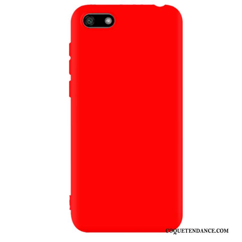 Huawei Y5 2018 Coque De Téléphone Rouge Étui Protection Incassable