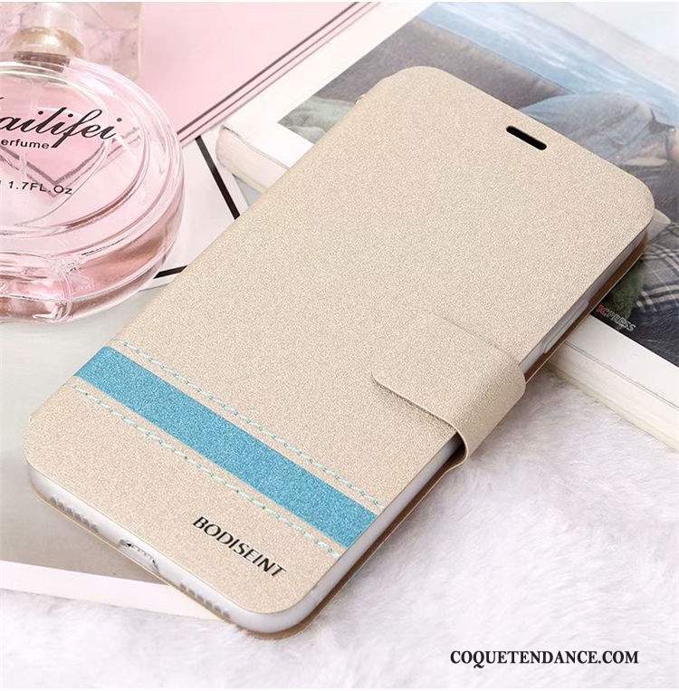 Huawei Y5 2018 Coque Incassable Or Tempérer Membrane Étui En Cuir