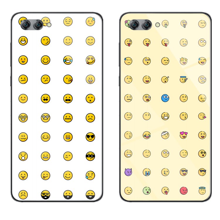 Huawei Y5 2018 Coque Personnalisé Créatif Verre Tendance Blanc