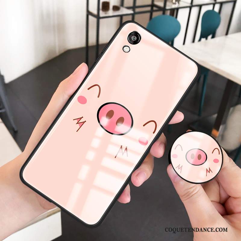 Huawei Y5 2019 Coque Dessin Animé Charmant Frais Rose