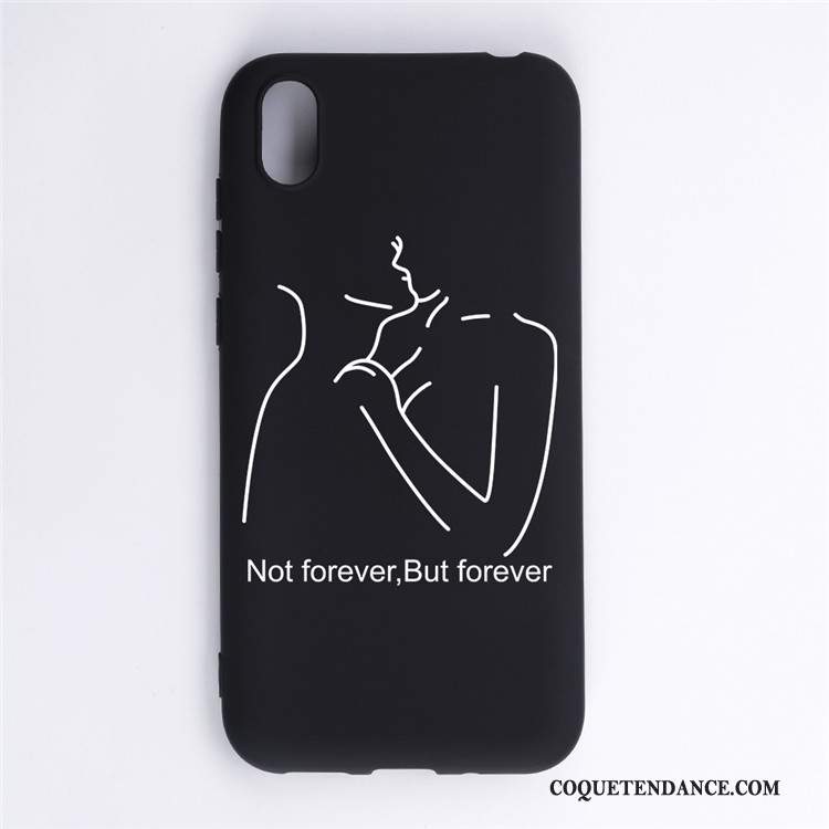 Huawei Y5 2019 Coque Ornements Suspendus De Téléphone Étui Dessin Animé Noir